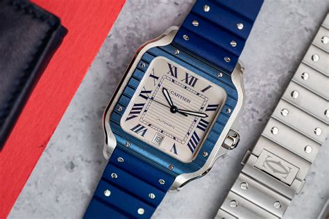 cartier blue watch